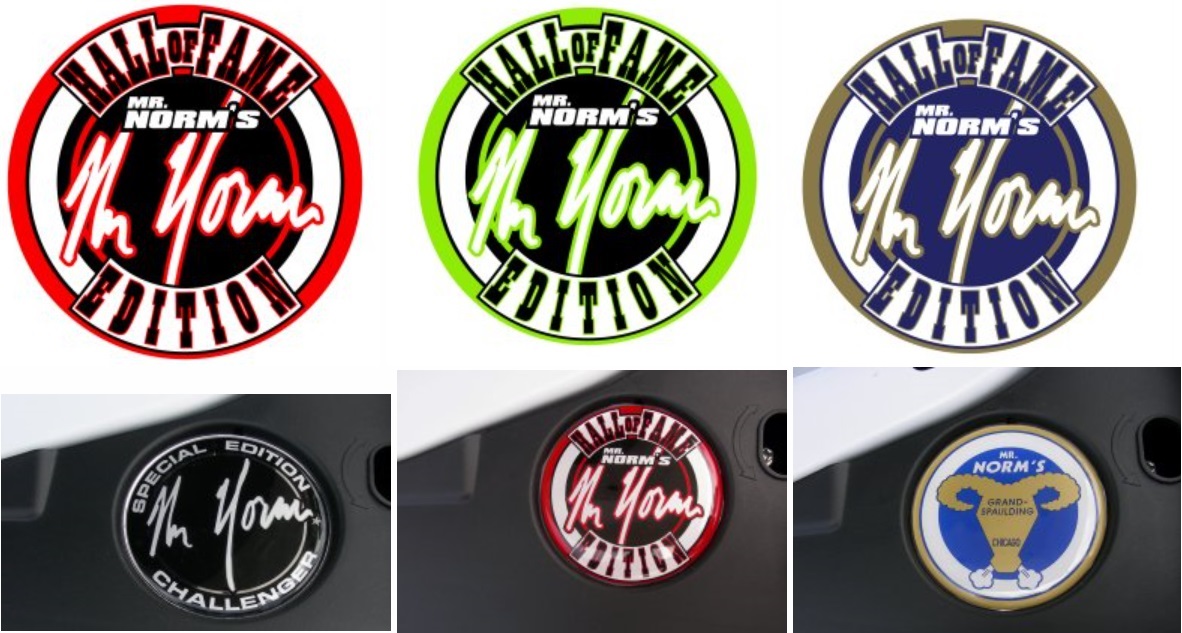 Mr. Norm Hall of Fame Edition Under Hood Beverage Delete Decals - Click Image to Close